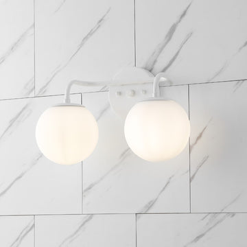 Louis Parisian Globe Metal/Frosted Glass Modern Contemporary LED Vanity